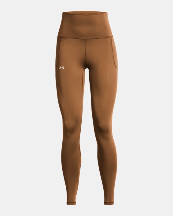 UA Meridian Ultra Leggings mit hohem Bund für Damen, Brown, pdpMainDesktop image number 4
